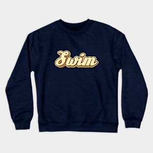 Swim typography Crewneck Sweatshirt